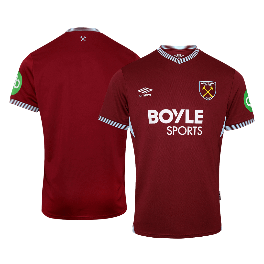 West Ham United Mens Home Soccer Jersey 2025/26 Red
