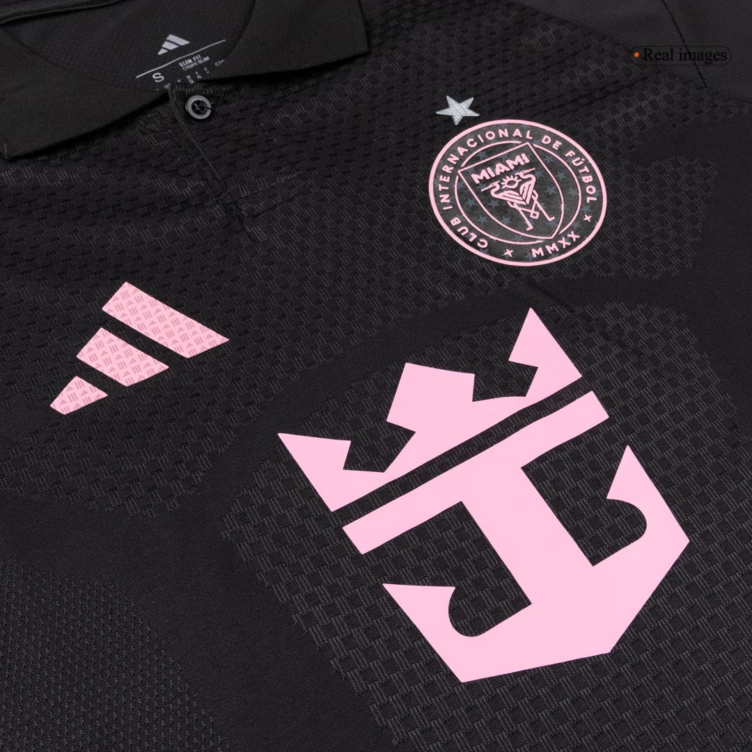 Inter Miami CF Mens Away Soccer Jersey 2026 Black - Player Version