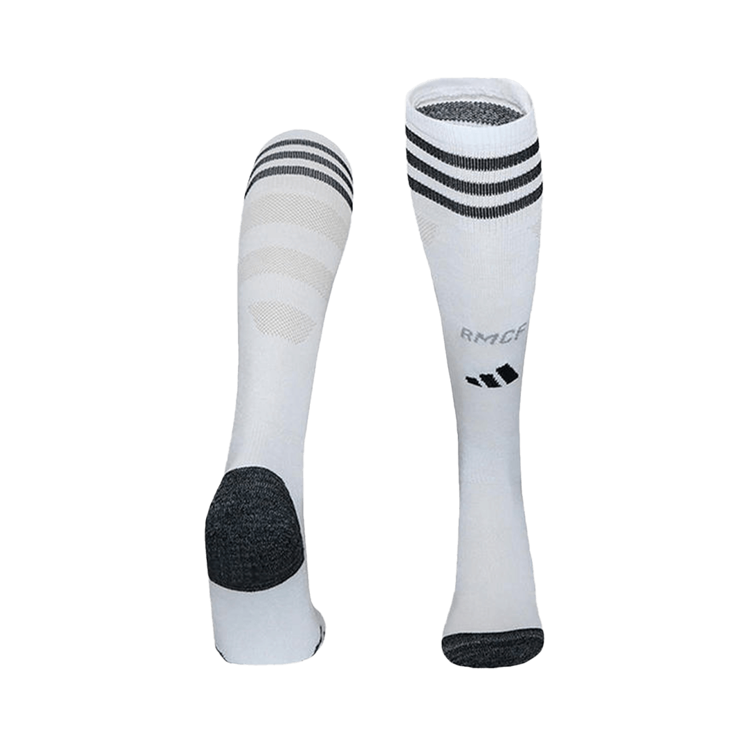 Real Madrid Mens Home Soccer Socks 2025/26 White [PREMIUM]