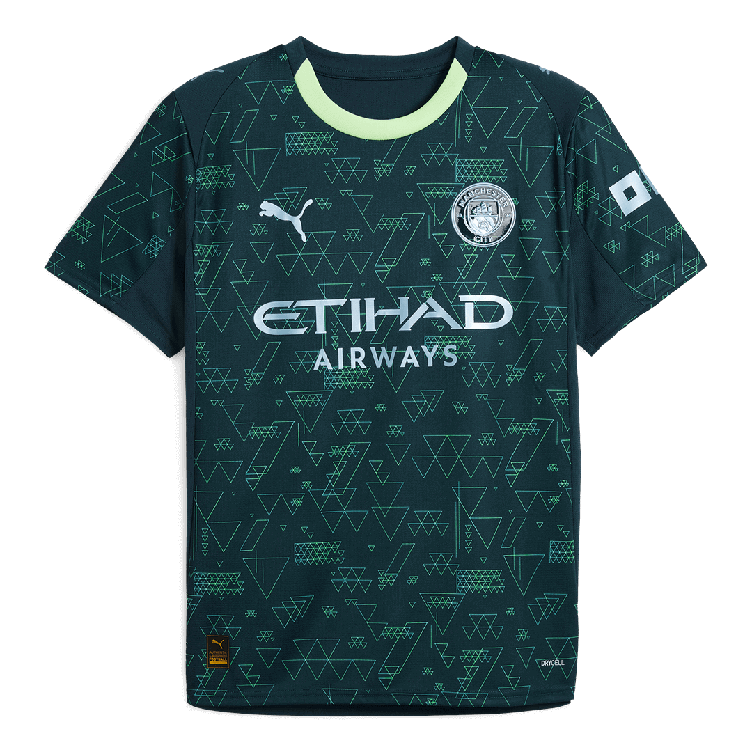 Manchester City Mens Fourth Away Soccer Jersey 2025/26 Green