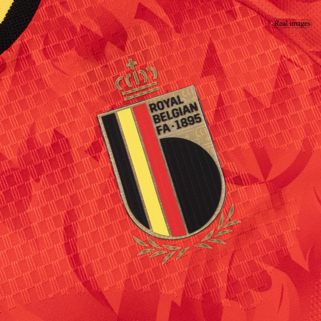 DE BRUYNE #7 Belgium Mens Home Soccer Jersey World Cup 2026 Red - Player Version