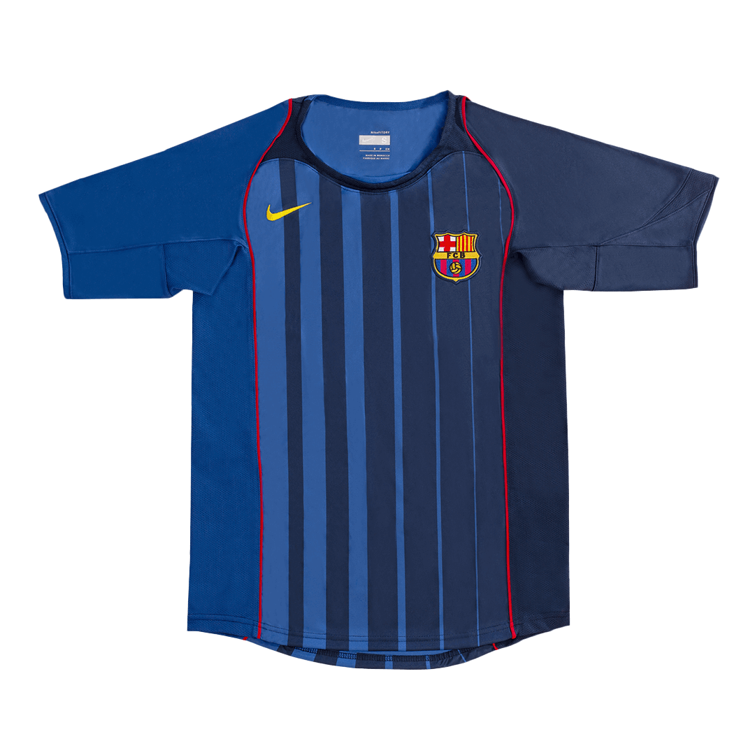 Retro ETO'O #9 Barcelona Mens Away Soccer Jersey 2004/05 Blue