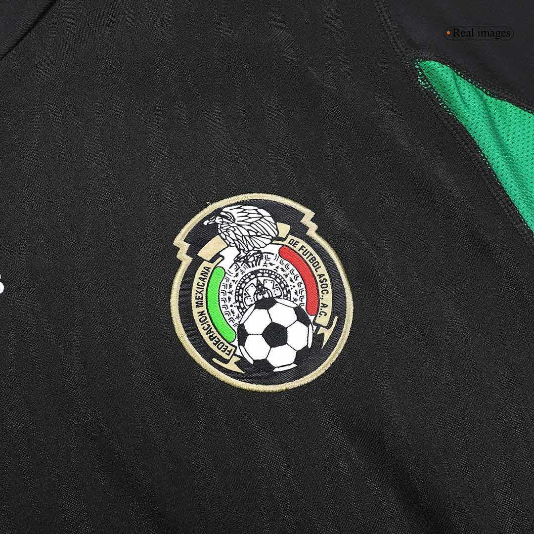 Retro Mexico Mens Away Soccer Jersey 2010 Black