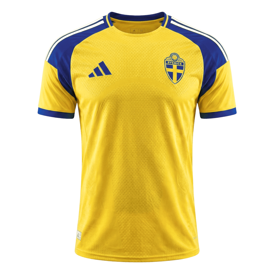 Sweden Mens Home Soccer Jersey World Cup 2026 Yellow - Player Version