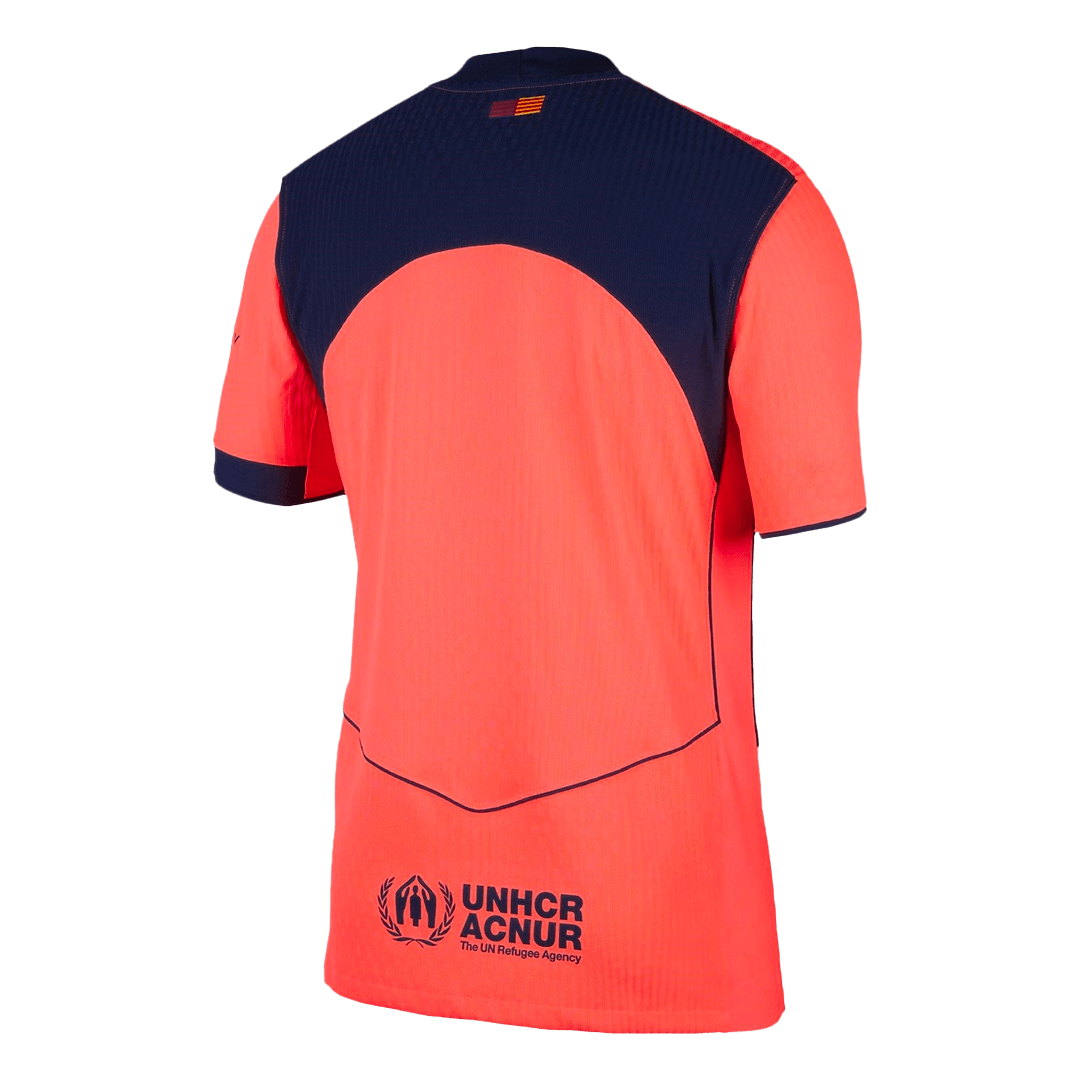 Barcelona Mens Third Away Soccer Jersey 2025/26 Orange - Player Version