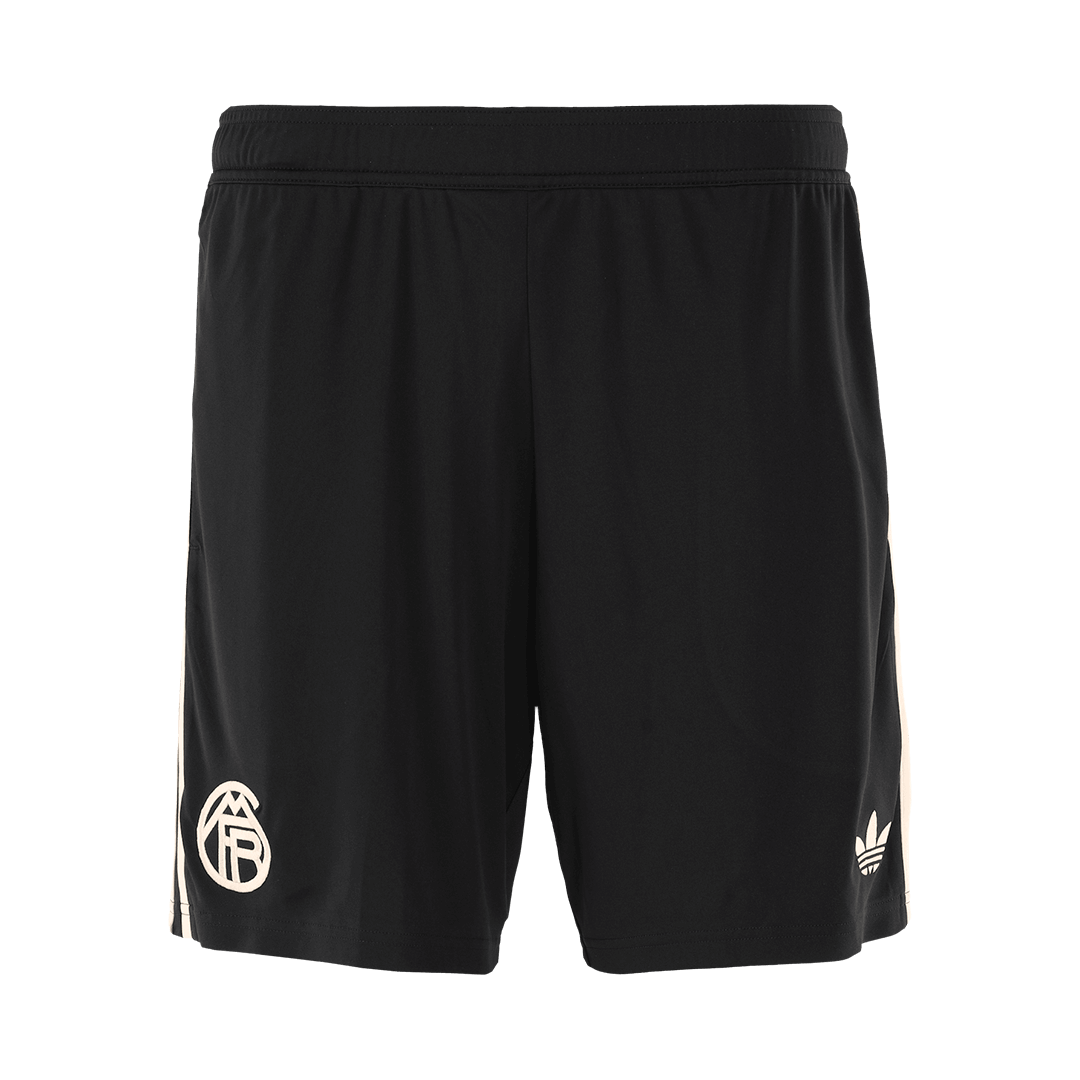 Bayern Munich Mens Third Away Soccer Shorts 2025/26 Black