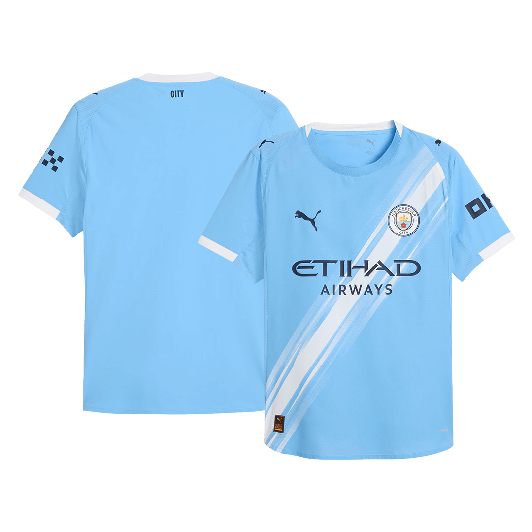 Manchester City Mens Home Soccer Jersey 2025/26 Blue - Player Version
