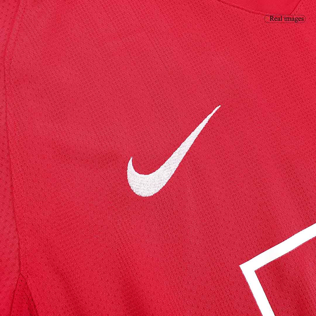 Retro ROONEY #10 Manchester United Mens Home Long Sleeve Soccer Jersey 2007/08 Red