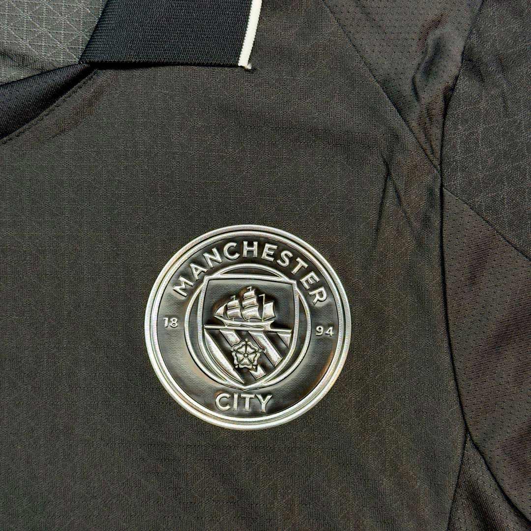 HAALAND #9 Manchester City Mens Away Soccer Jersey 2025/26 Black - Player Version