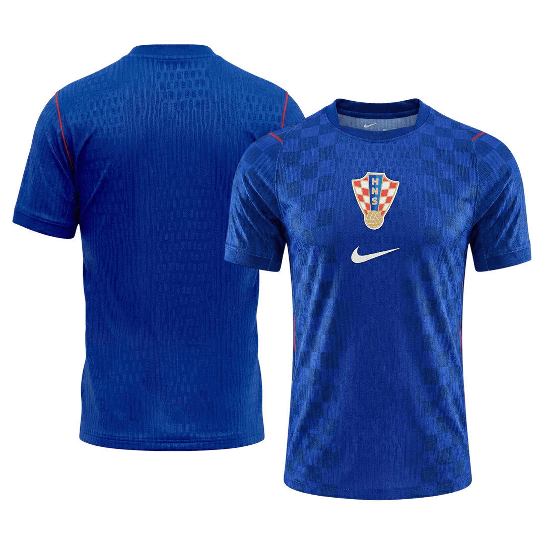 Croatia Mens Away Soccer Jersey World Cup 2026 Blue - Player Version