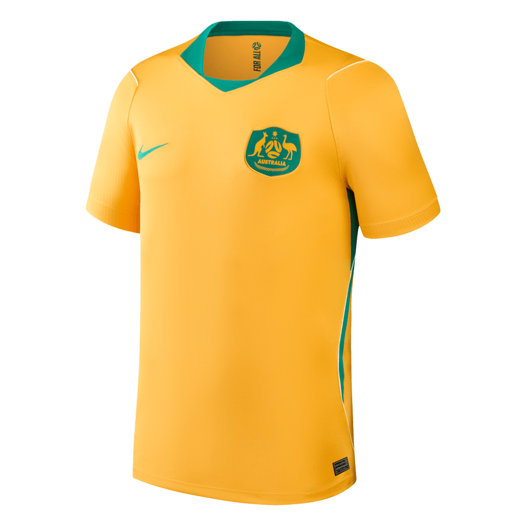 Australia Mens Home Soccer Jersey World Cup 2026 Yellow