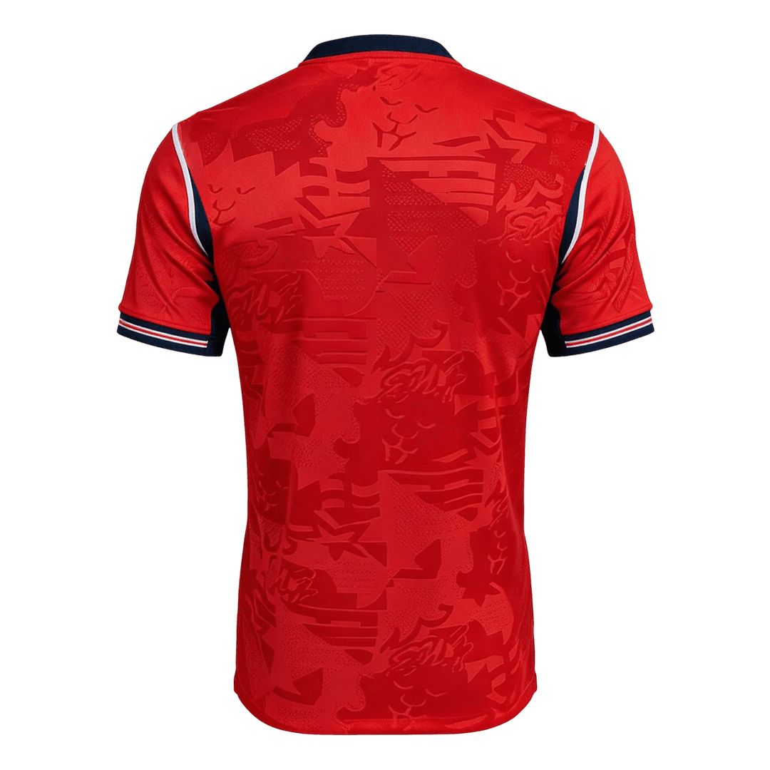 England Mens Away Soccer Jersey World Cup 2026 Red - Player Version
