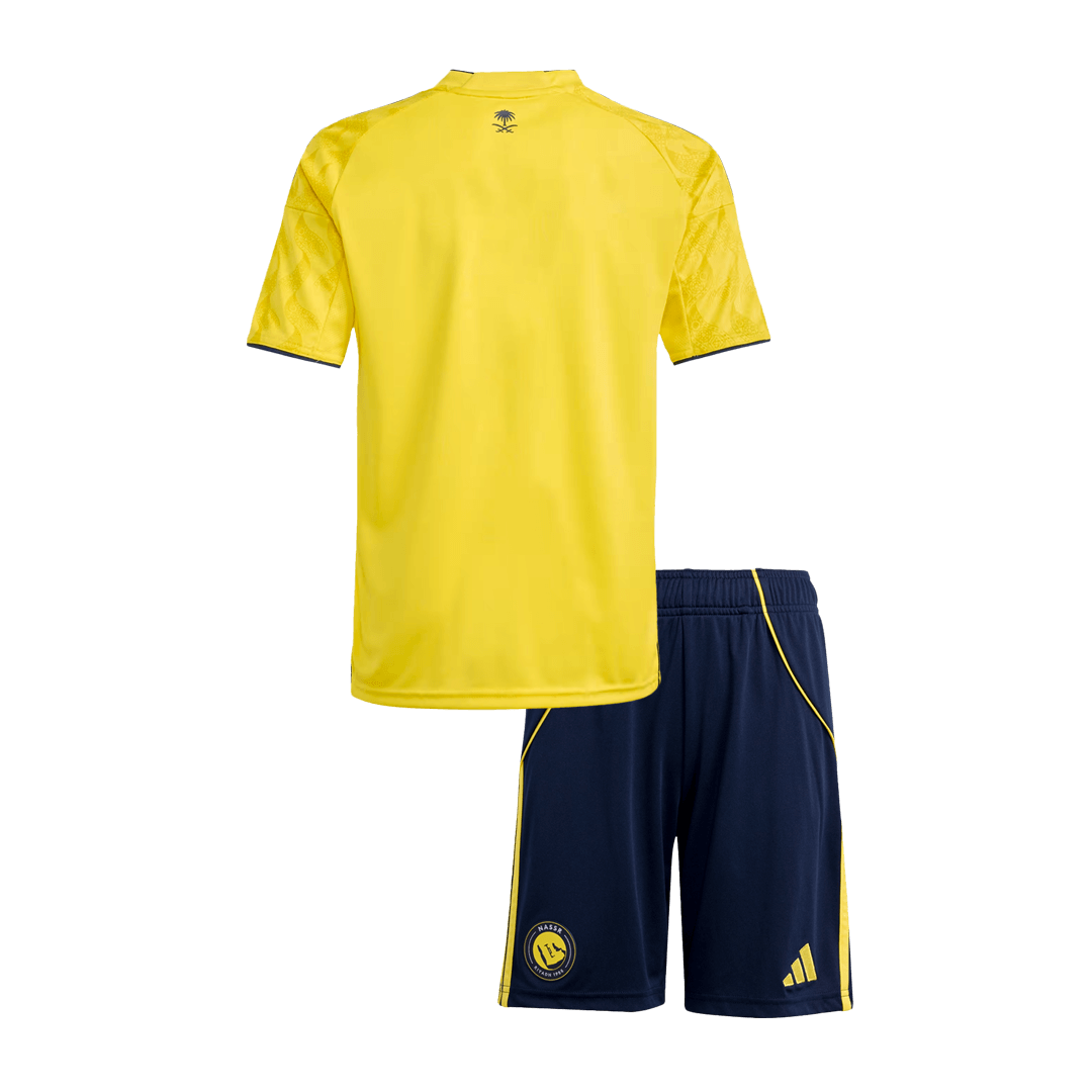 Al Nassr Kids Home Soccer Kit 2025/26 Yellow