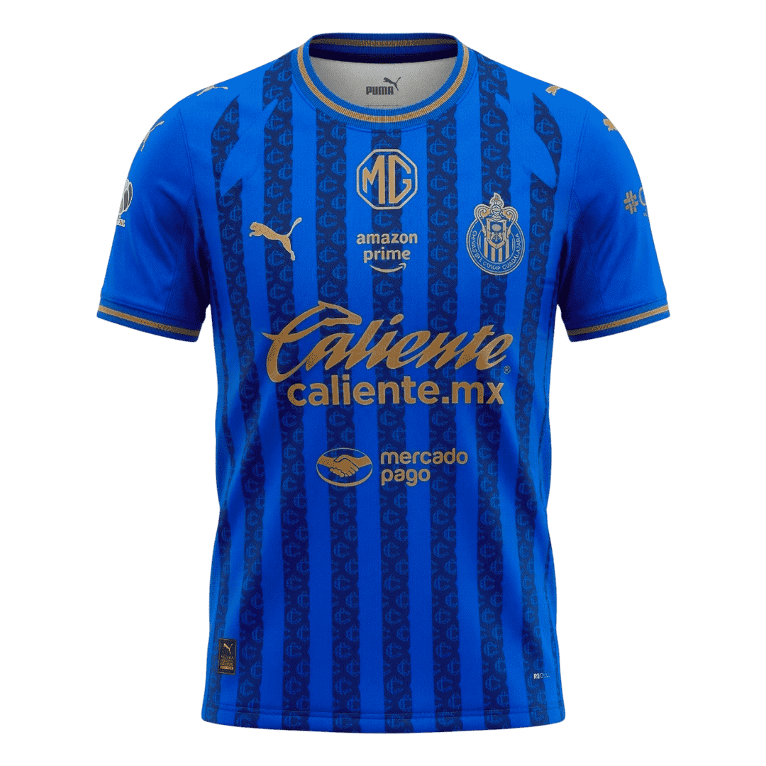 Chivas Mens Third Away Soccer Jersey 2025/26 Blue - Player Version