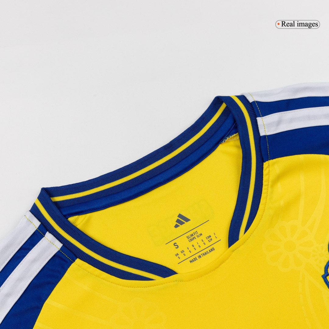 Sweden Mens Home Soccer Jersey World Cup 2026 Yellow