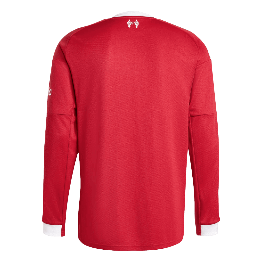 Liverpool Mens Home Long Sleeve Soccer Jersey 2025/26 Red