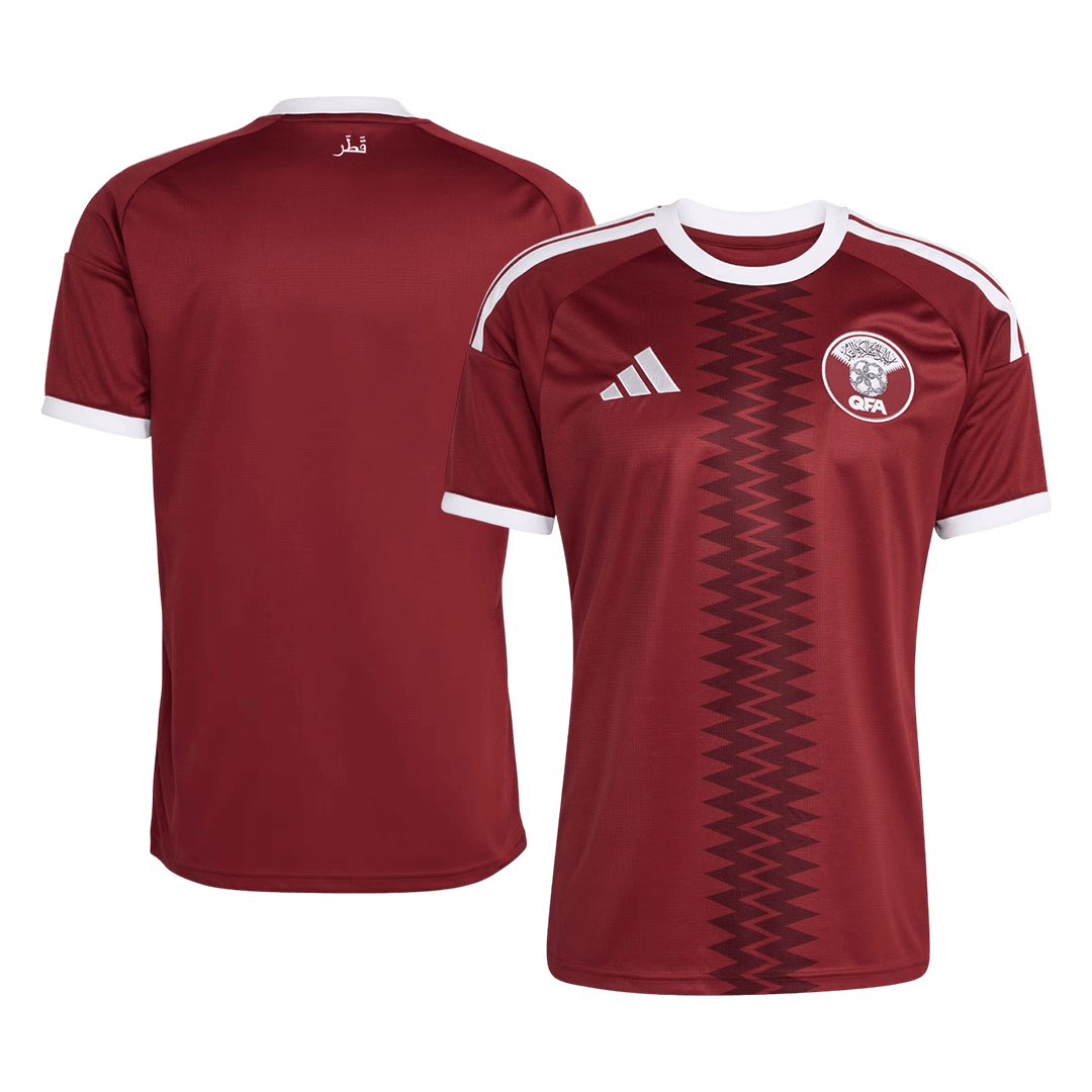 Qatar Mens Home Soccer Jersey World Cup 2026 Red