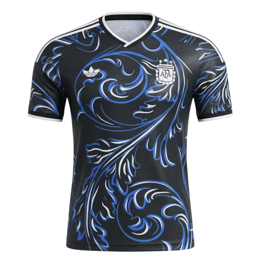 Argentina Mens Away Soccer Jersey World Cup 2026 Black - Player Version