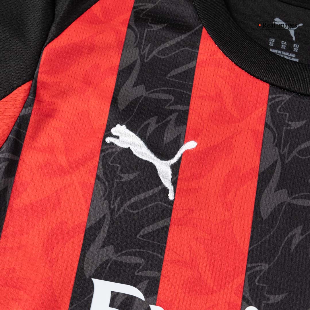 AC Milan Kids Home Soccer Kit 2025/26 Red&Black