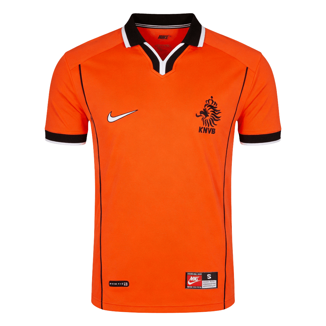 Retro Netherlands Mens Home Soccer Jersey World Cup 1998 Orange
