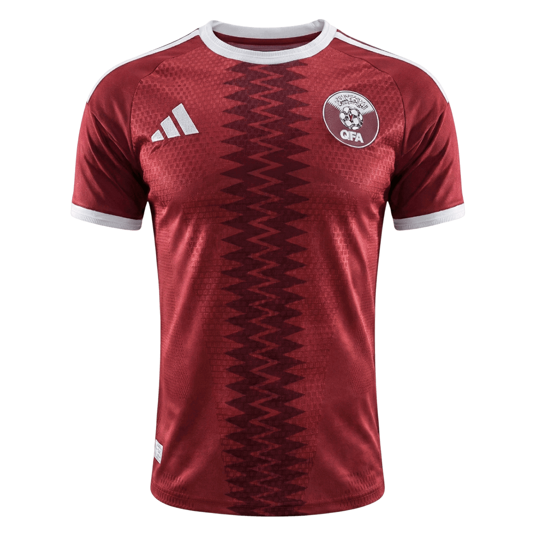 Qatar Mens Home Soccer Jersey World Cup 2026 Red - Player Version
