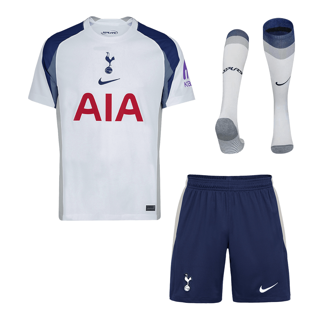 Tottenham Hotspur Mens Home Soccer Full Set 2025/26 White