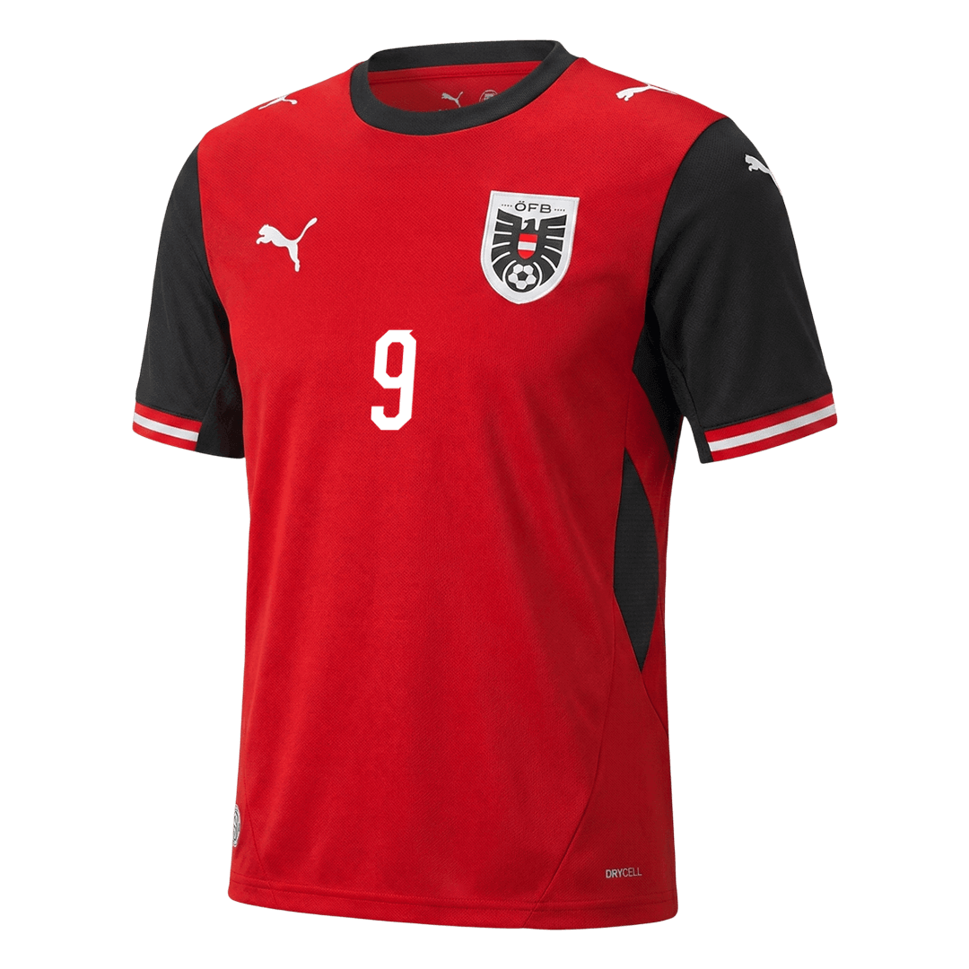 SABITZER #9 Austria Mens Home Soccer Jersey World Cup 2026 Red