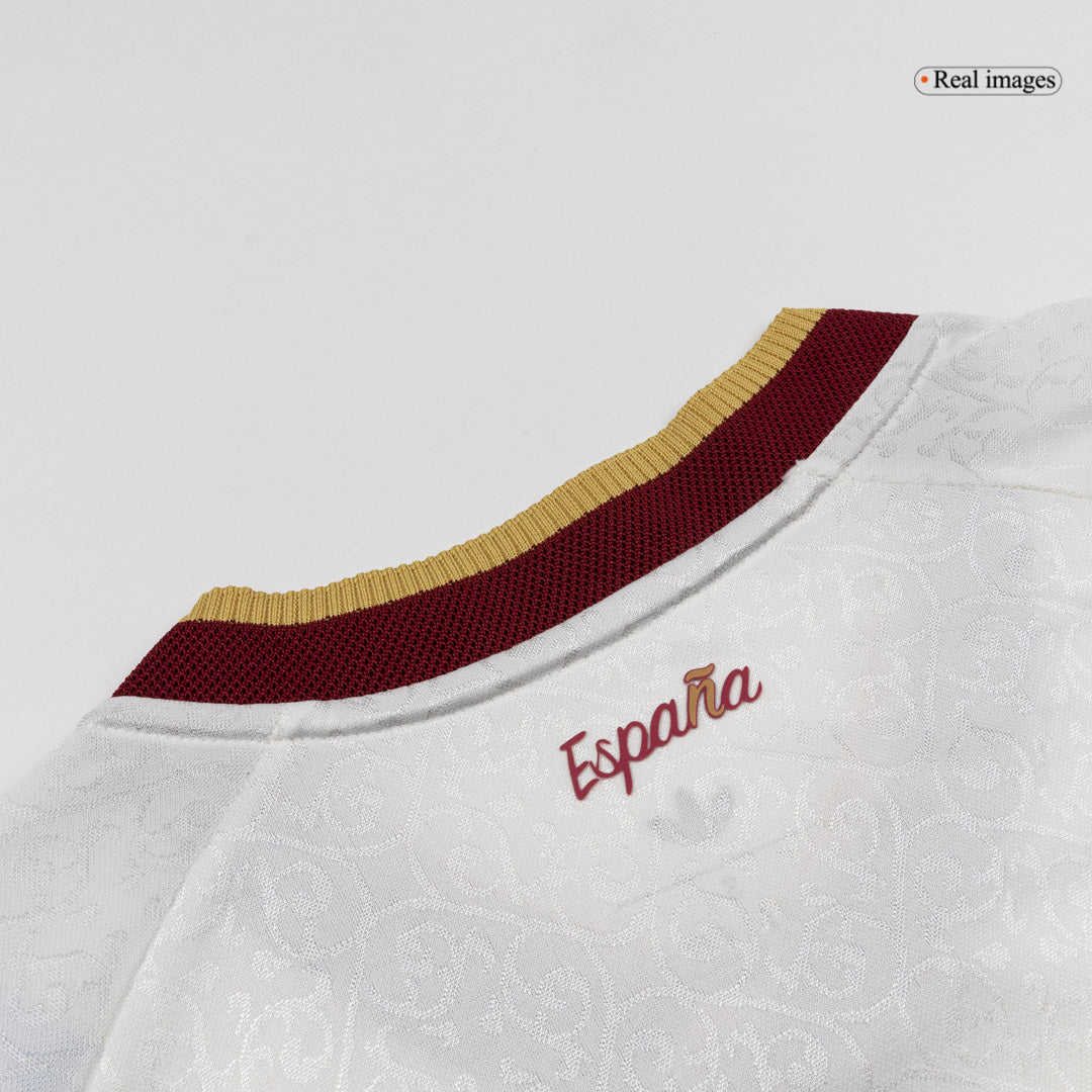 GAVI #9 Spain Mens Away Soccer Jersey World Cup 2026 White - Player Version