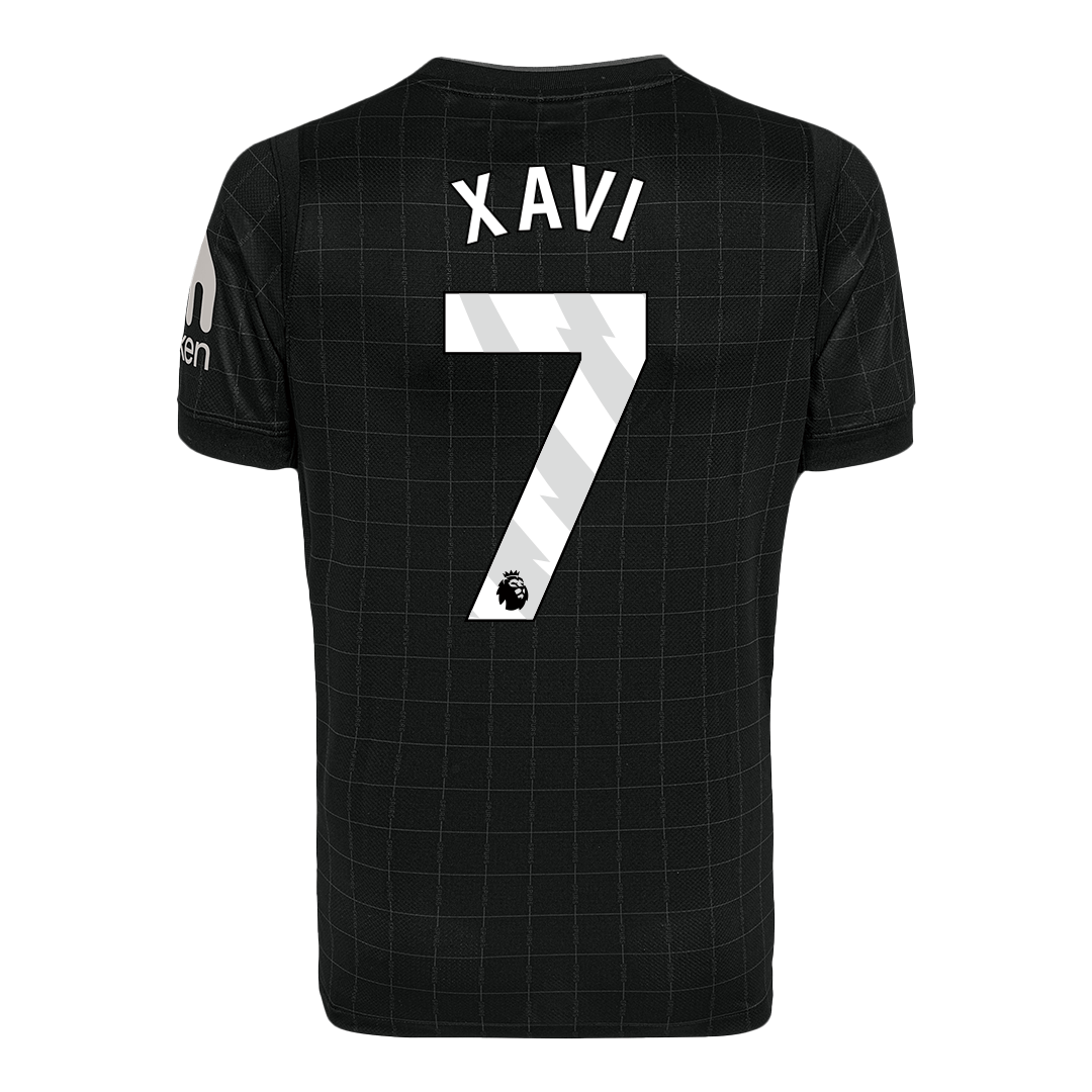 XAVI #7 Tottenham Hotspur Mens Away Soccer Jersey 2025/26 Black