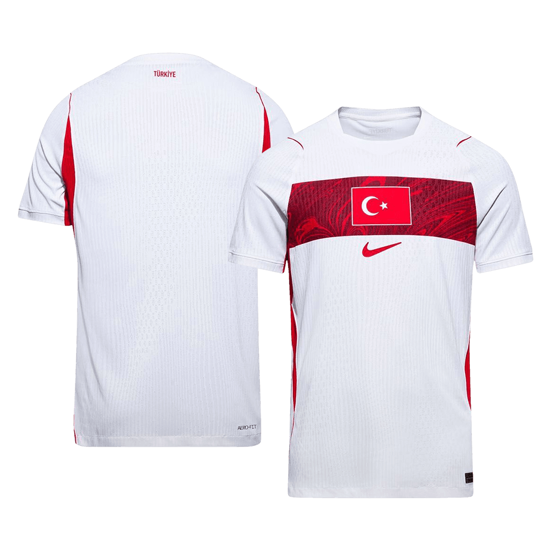 Turkey Mens Away Soccer Jersey World Cup 2026 White - Player Version