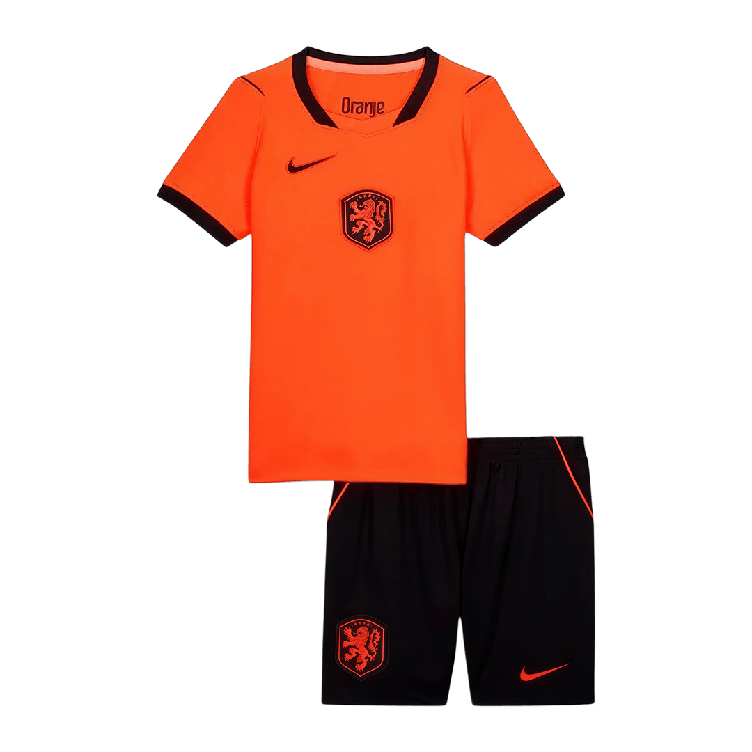 Netherlands Kids Home Soccer Kit World Cup 2026 Orange