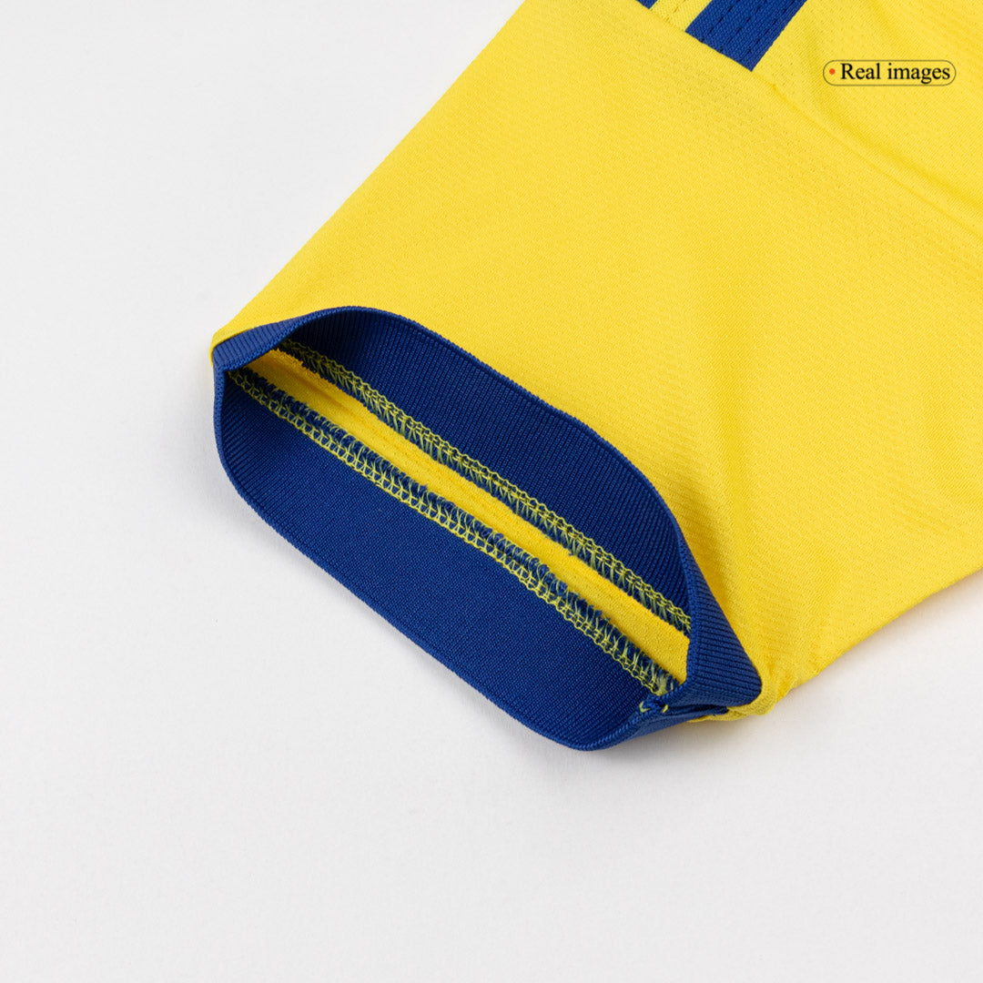 Ukraine Mens Home Soccer Jersey World Cup 2026 Yellow - Player Version