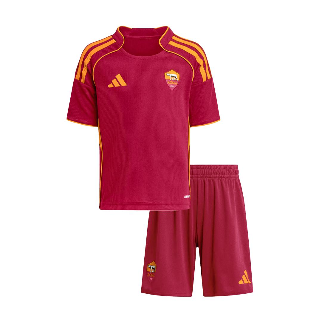 Roma Kids Home Soccer Kit 2025/26 Red