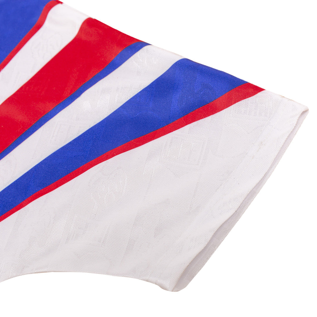 Retro France Mens Away Soccer Jersey 1996 White