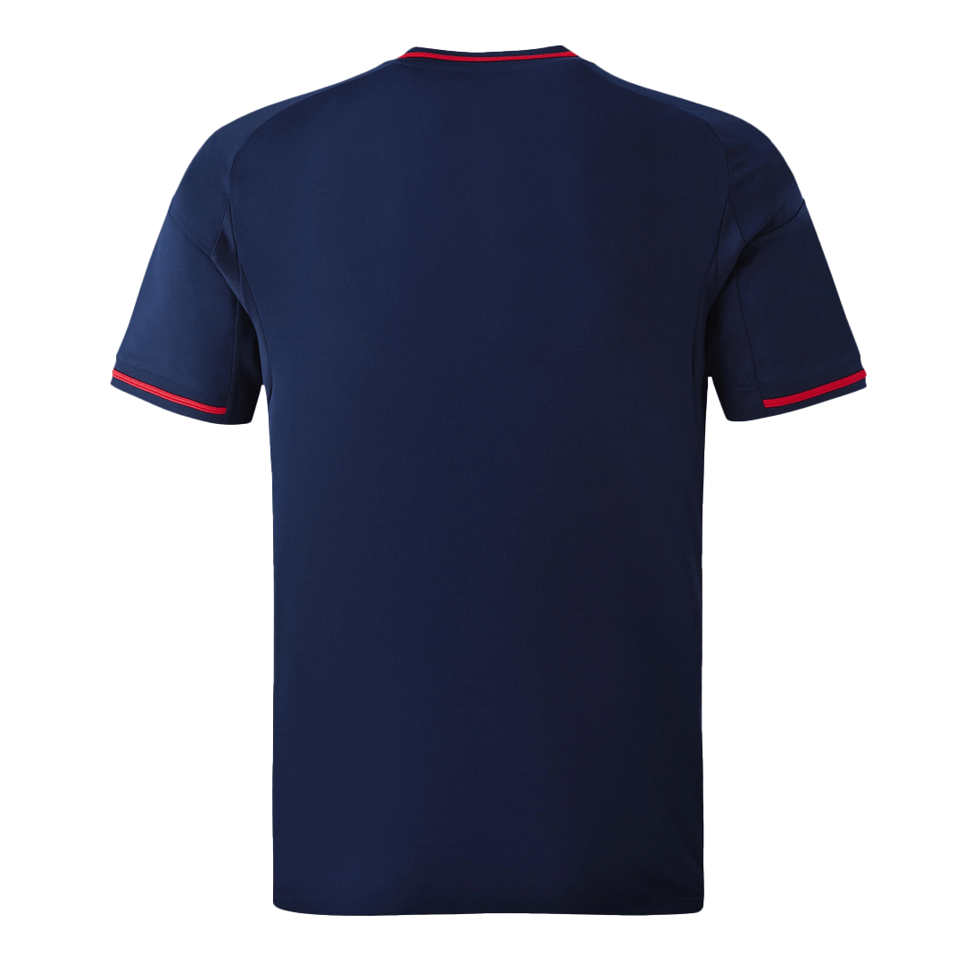 Olympique Lyonnais Mens Away Soccer Jersey 2025/26 Navy - Player Version