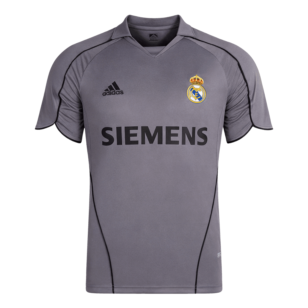 Retro Real Madrid Mens Third Soccer Jersey 2005/06 Grey