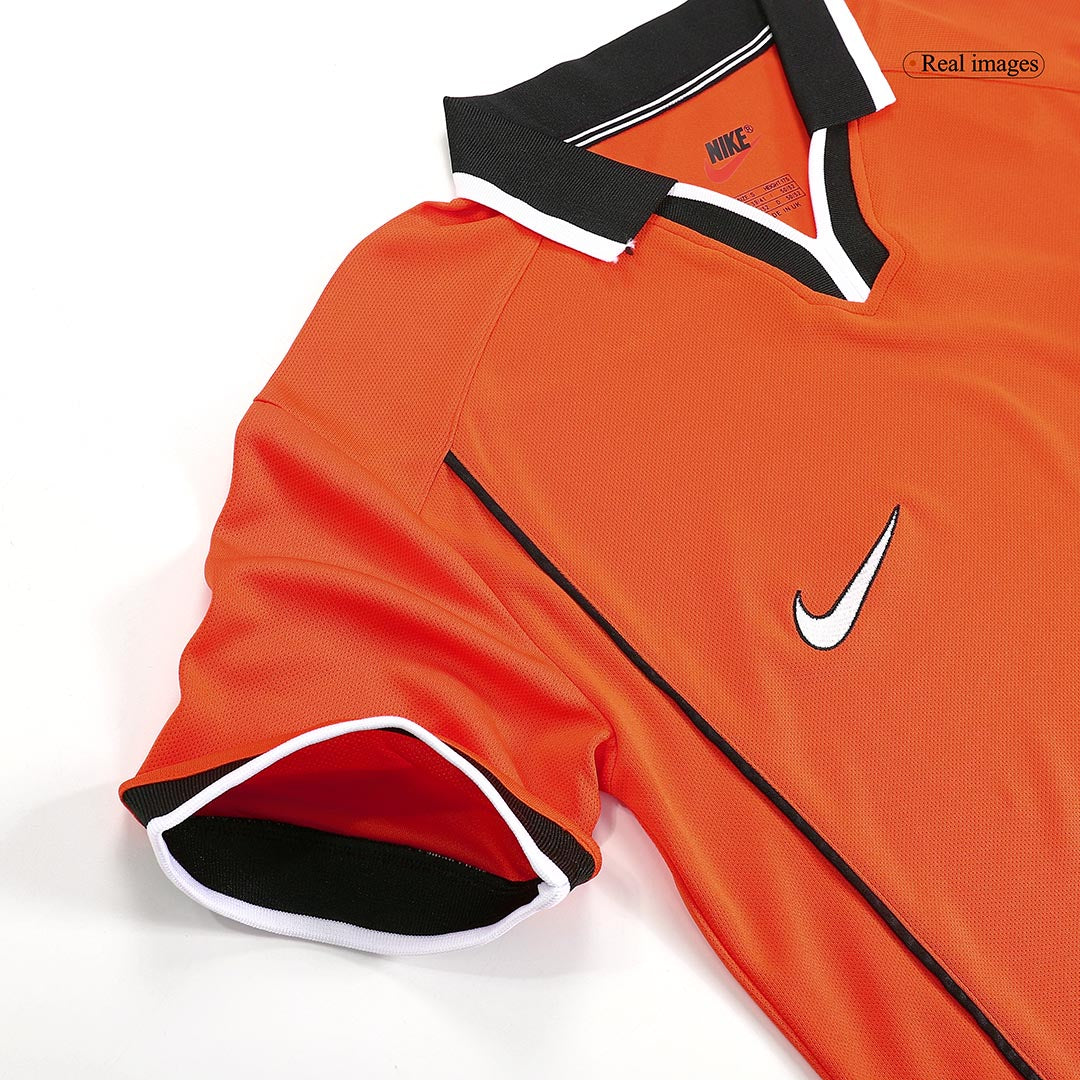 Retro Netherlands Mens Home Soccer Jersey World Cup 1998 Orange