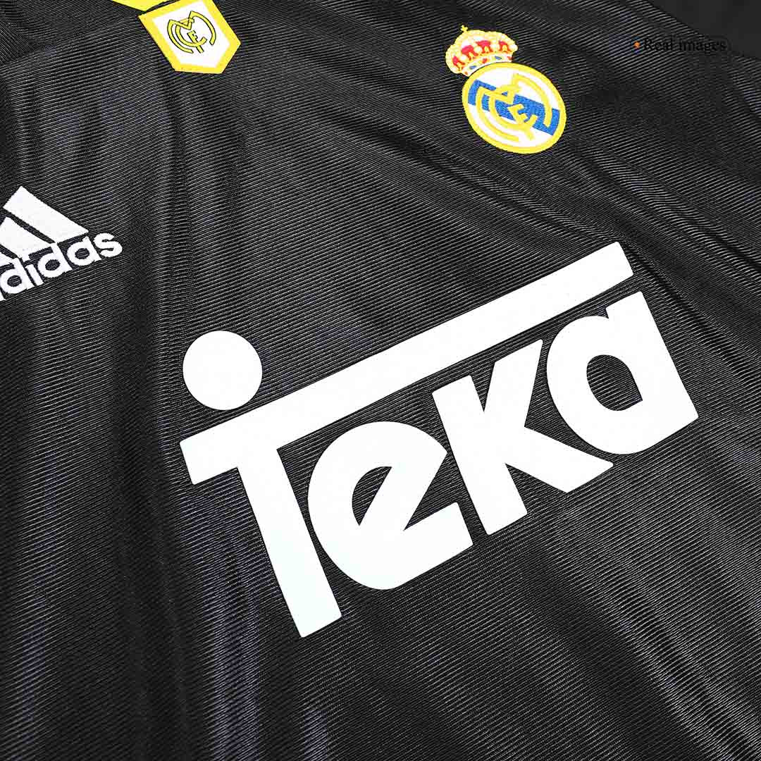 Retro Real Madrid Mens Away Soccer Jersey 1999/00 Black