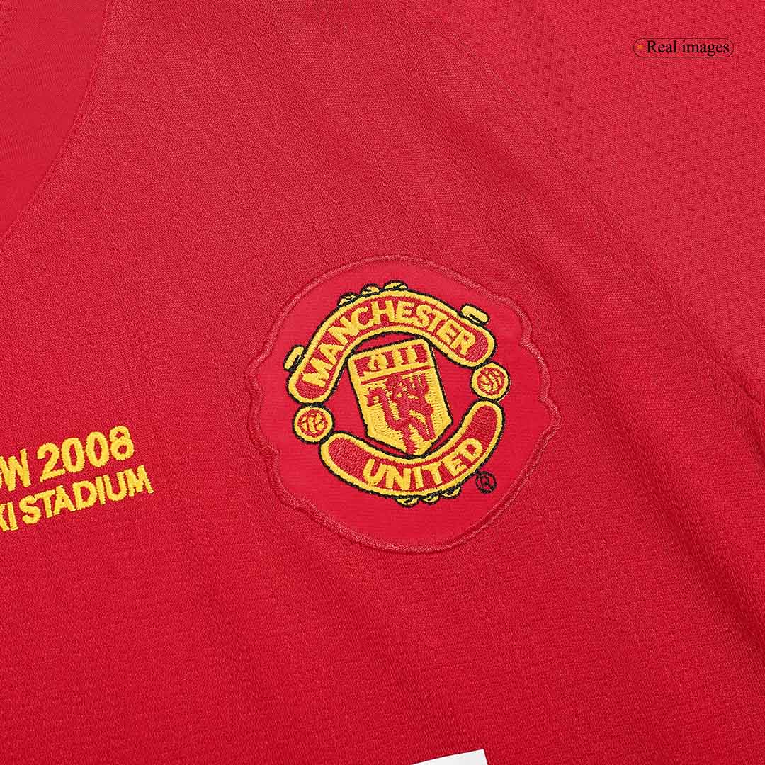 Retro Manchester United Mens Home Soccer Jersey 2007/08