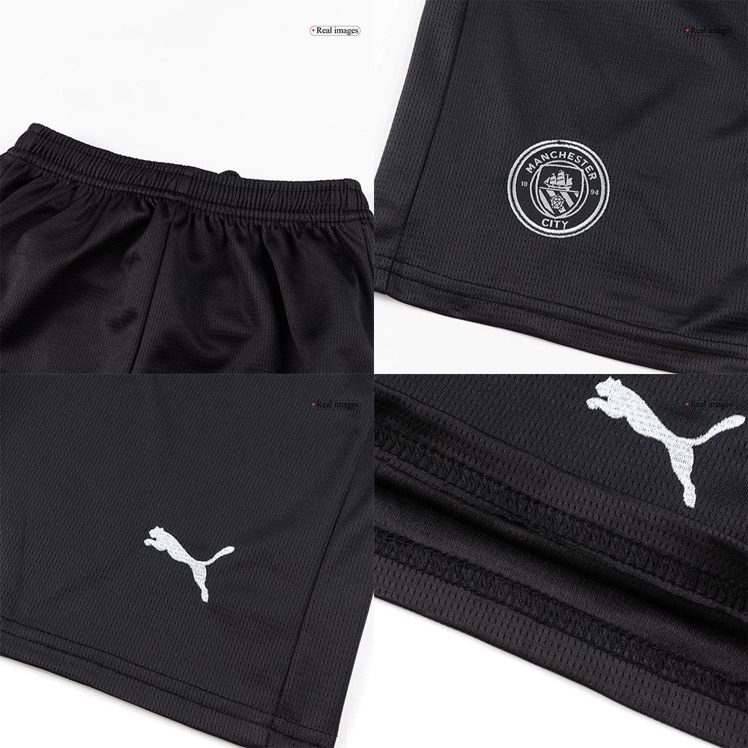 Manchester City Kids Away Soccer Kit 2025/26 Black