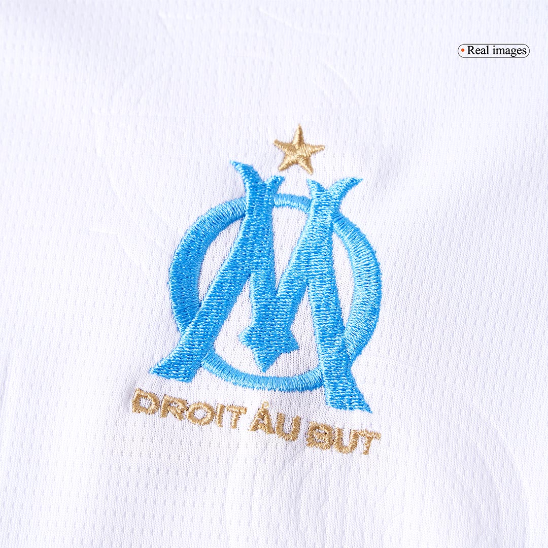 Marseille Kids Home Soccer Kit 2025/26 White
