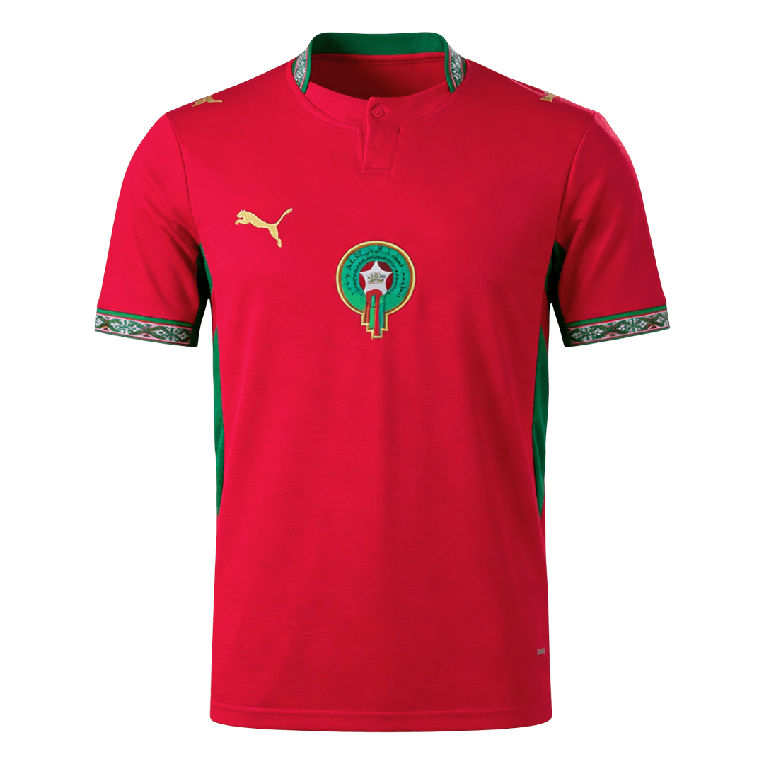 Morocco Mens Home Soccer Jersey World Cup 2026 Red