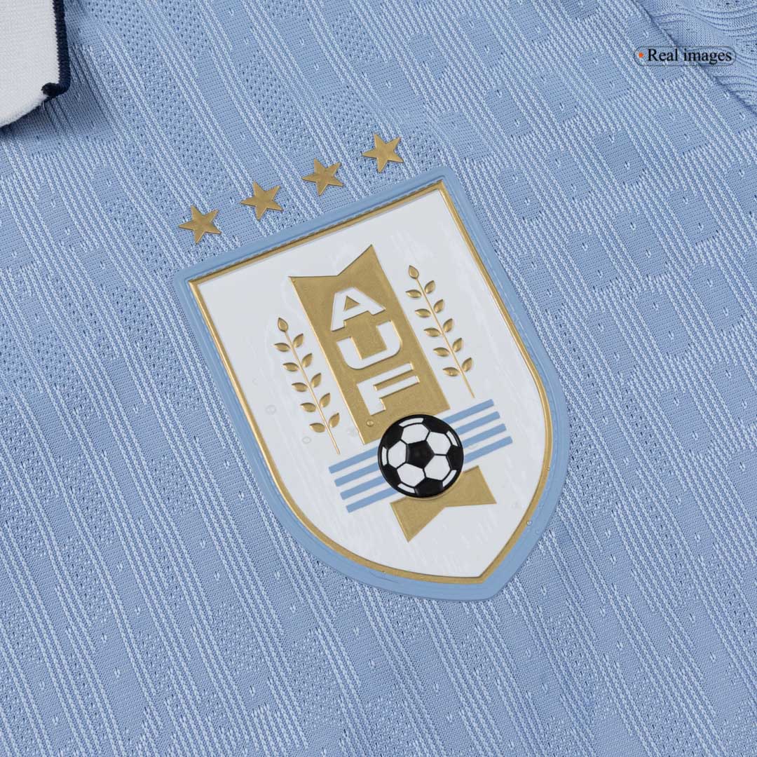 Uruguay Mens Home Soccer Jersey World Cup 2026 Blue - Player Version