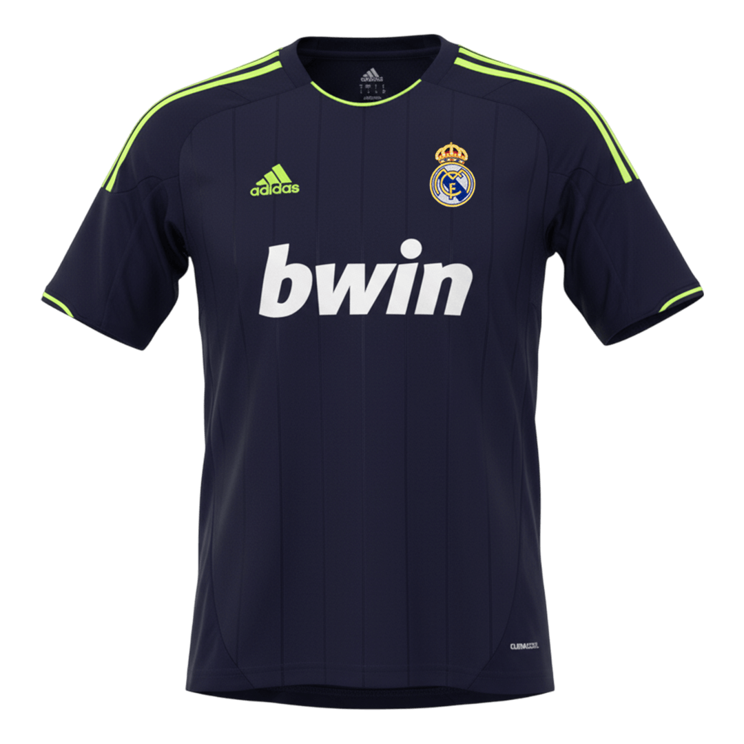 Retro Real Madrid Mens Away Soccer Jersey 2012/13 Black