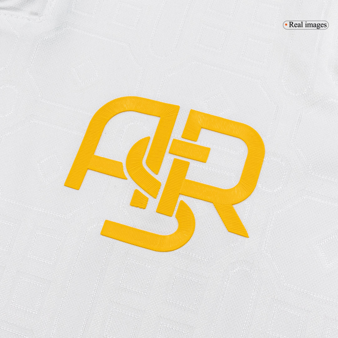 Roma Mens Third Away Soccer Jersey 2025/26 White - Player Version