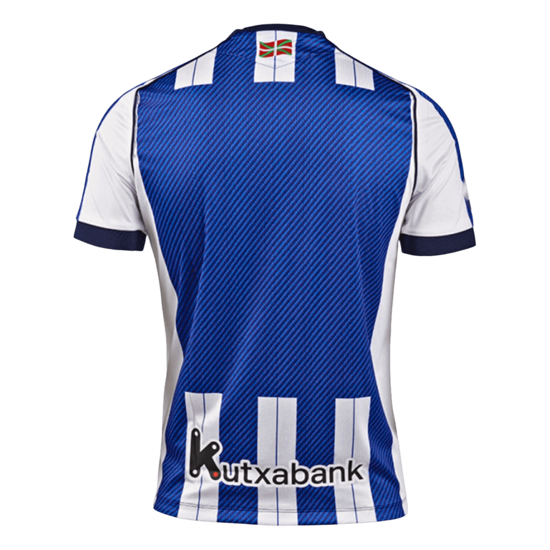 Real Sociedad Mens Home Soccer Jersey 2025/26 Blue&White