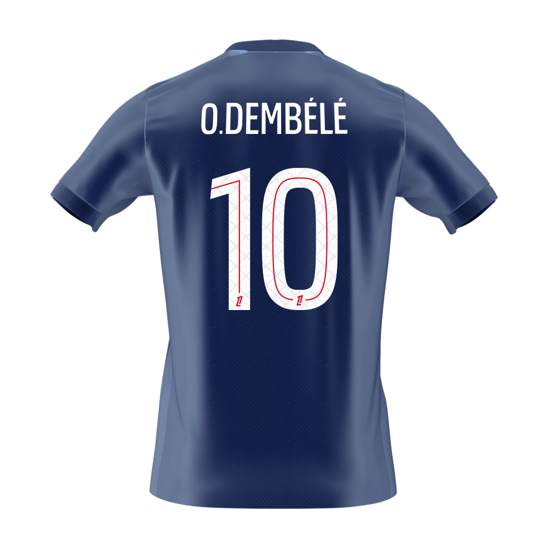O.DEMBÉLÉ #10 PSG Mens Home Soccer Jersey 2025/26 Navy [PREMIUM]