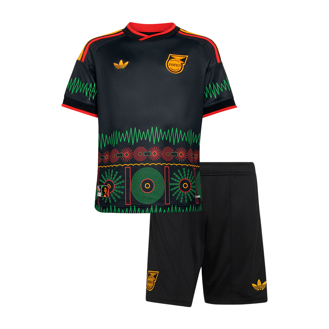 Jamaica Kids Away Soccer Kit World Cup 2026 Black