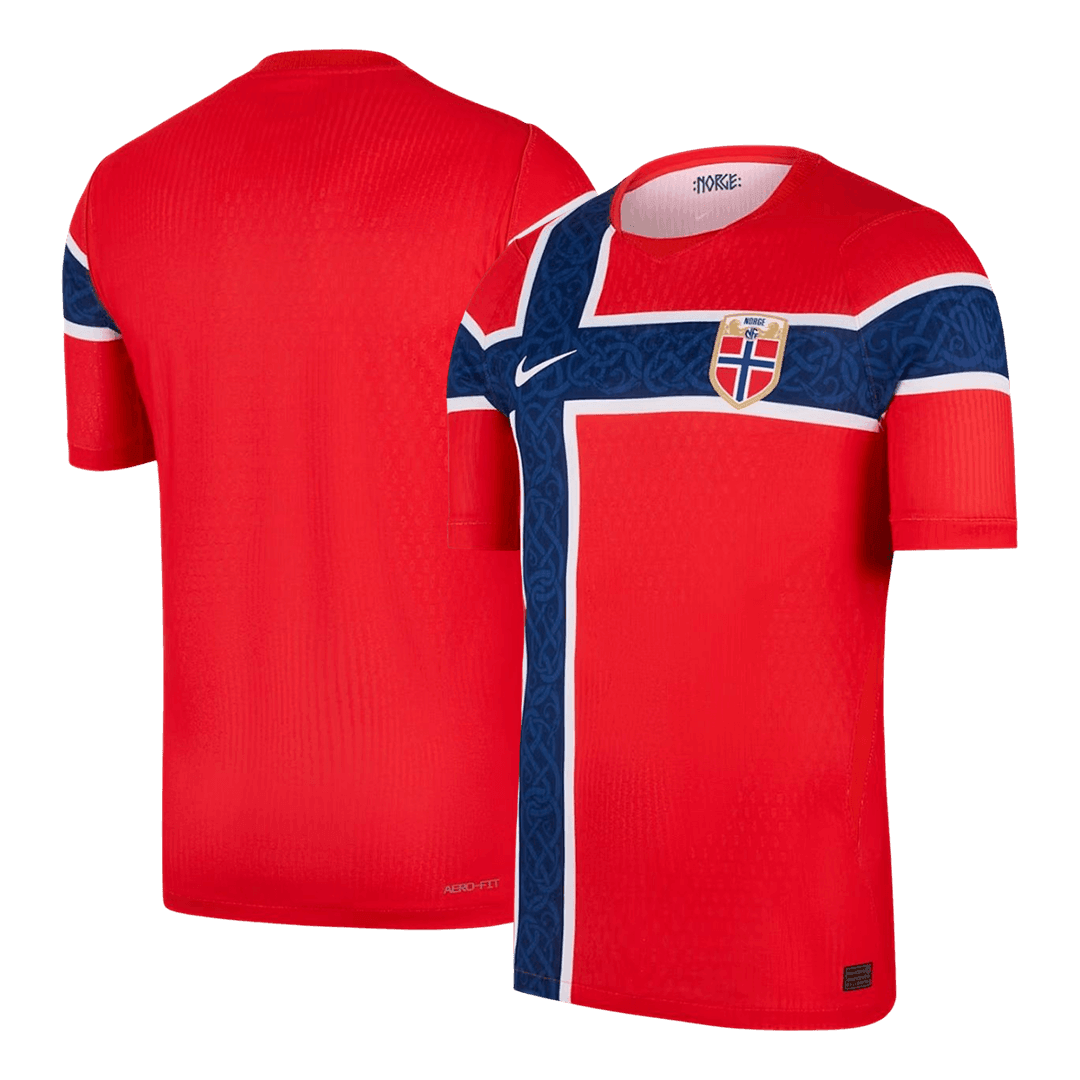 Norway Mens Home Soccer Jersey World Cup 2026 Red - Player Version