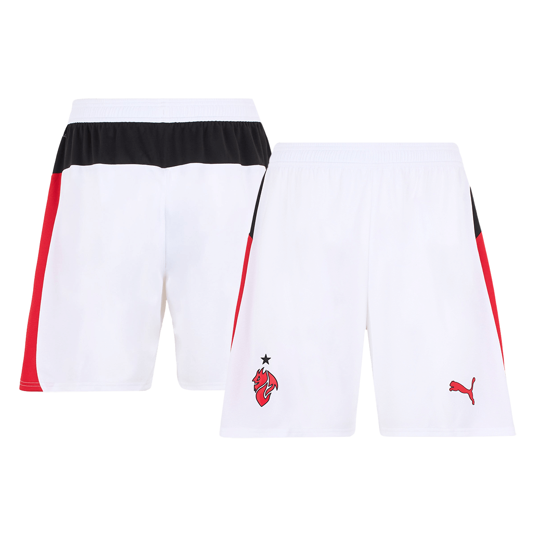 AC Milan Mens Away Soccer Full Set 2025/26 White